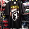 Футболка группы Nirvana XL Двусторонний принт Гранж Рок Япония Новая Неиспользованная Тяжелая
