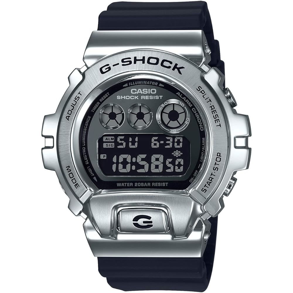 Мужские часы Casio G-Shock GM-6900-1JF Цифровые Водонепроницаемые с Металлическим Покрытием