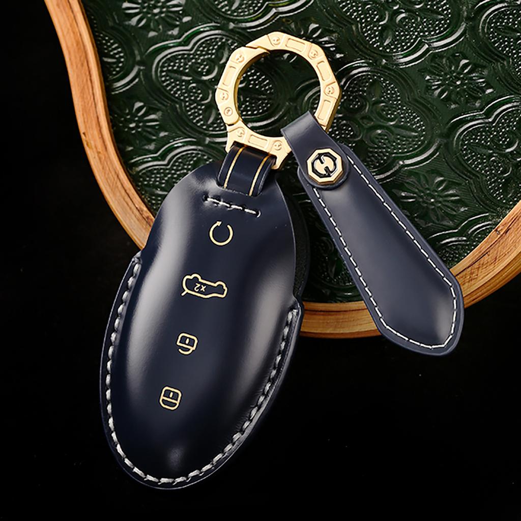 Suitable for BYD looking up to U8 new energy special car key protective cover smart high-end horse hip leather handmade