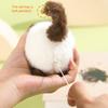 Кошка плюшевая игрушка брелок веревочный привод дизайн кошка кулон для детей любителей кошек колокольчик звук многоцелевое украшение кукла для сумок ключи автомобиль комната