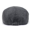 Модный мужской однотонный берет, кепка с утиным язычком, мужская повседневная шляпа, шляпа для пожилых людей