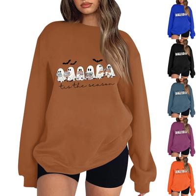 Женские осенне-зимние топы, женская толстовка с длинными рукавами, повседневные флисовые топы с круглым вырезом, свободный крой, половер