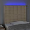 VidaXL LED Headboard Bedroom Furniture Single Bed Accessory Headboard Bed Frame Interior Cream 3122845