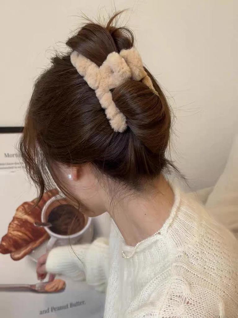 Корейская ретро большая заколка-краб для густых волос - Заколка-краб для волос высокого класса для прически пучок 2025