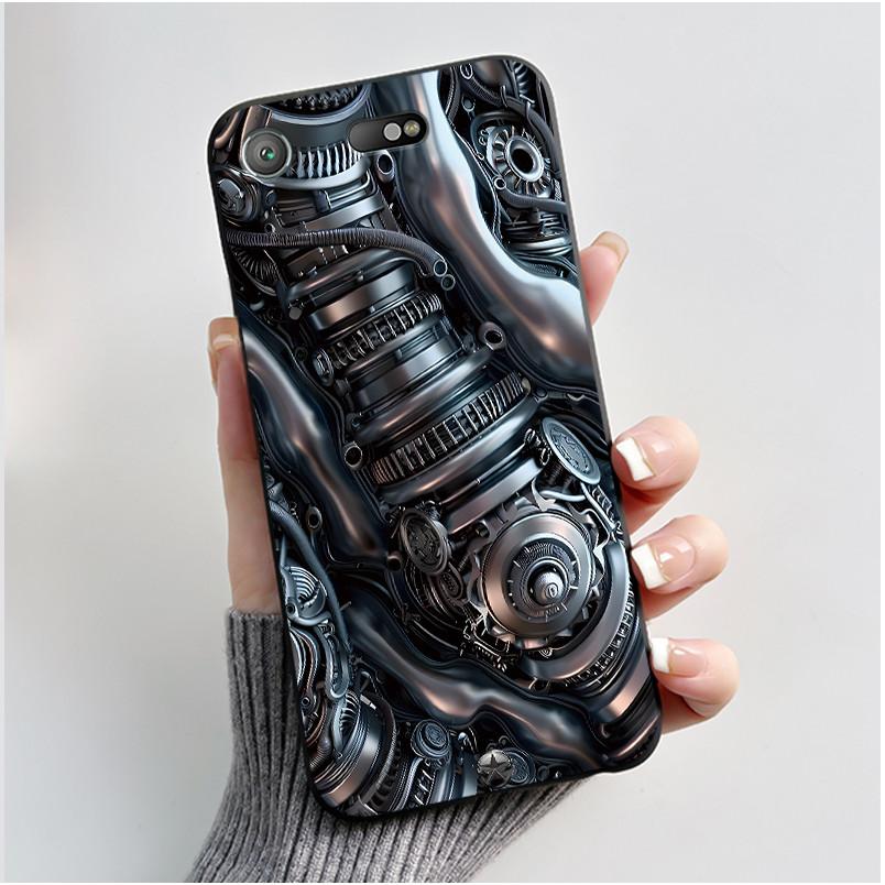 Popular Anime Lucky Printed Case For Sony Xperia XZ1 Compact/Xperia XZ1 mini G8441 SO-02K Anti-scratch Silicone Black Case Shell