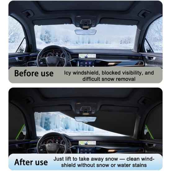 Магнитный чехол на лобовое стекло автомобиля, 4-слойный чехол для лобового стекла, защита от снега, льда, солнца и мороза для большинства автомобилей, внедорожников, грузовиков