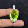 Кулон с ограненным лимонным топазом, кулон из драгоценного камня, кулон ручной работы из серебра 925 пробы, кулон с лимонным топазом, ювелирное изделие, кулон с камнем, рожденным по знаку зодиака, подарки для матери