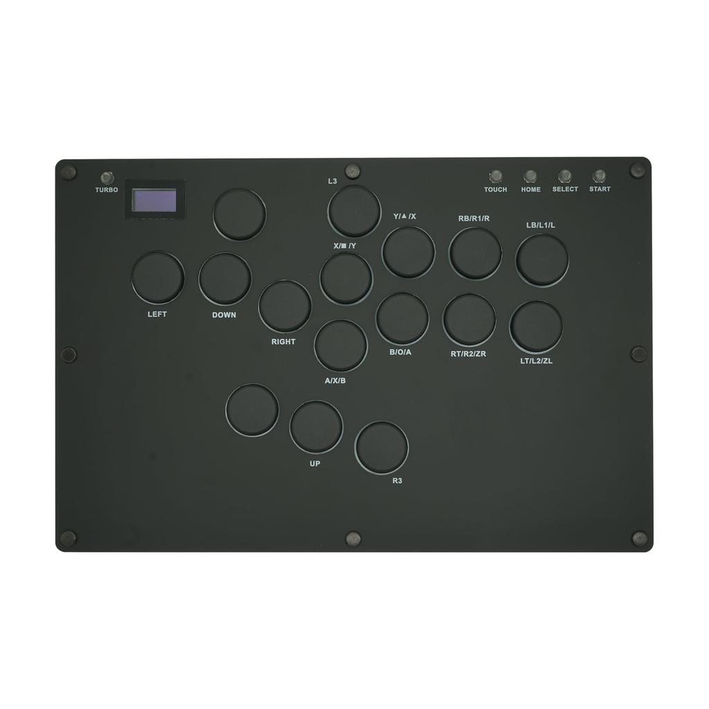 Контроллер Zeetain MS1 Matte Black Leverless Контроллер без рычага Аркадный джойстик без рычага и столешница могут быть размещены на светодиодах Горячее задержка соединения Совместимо с С быстрым