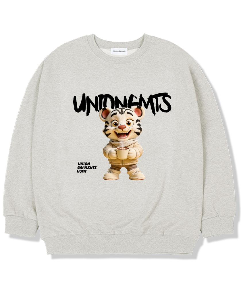 UNION GARMENTS Флисовая толстовка оверсайз Frandy Tiger, цвет овсяный