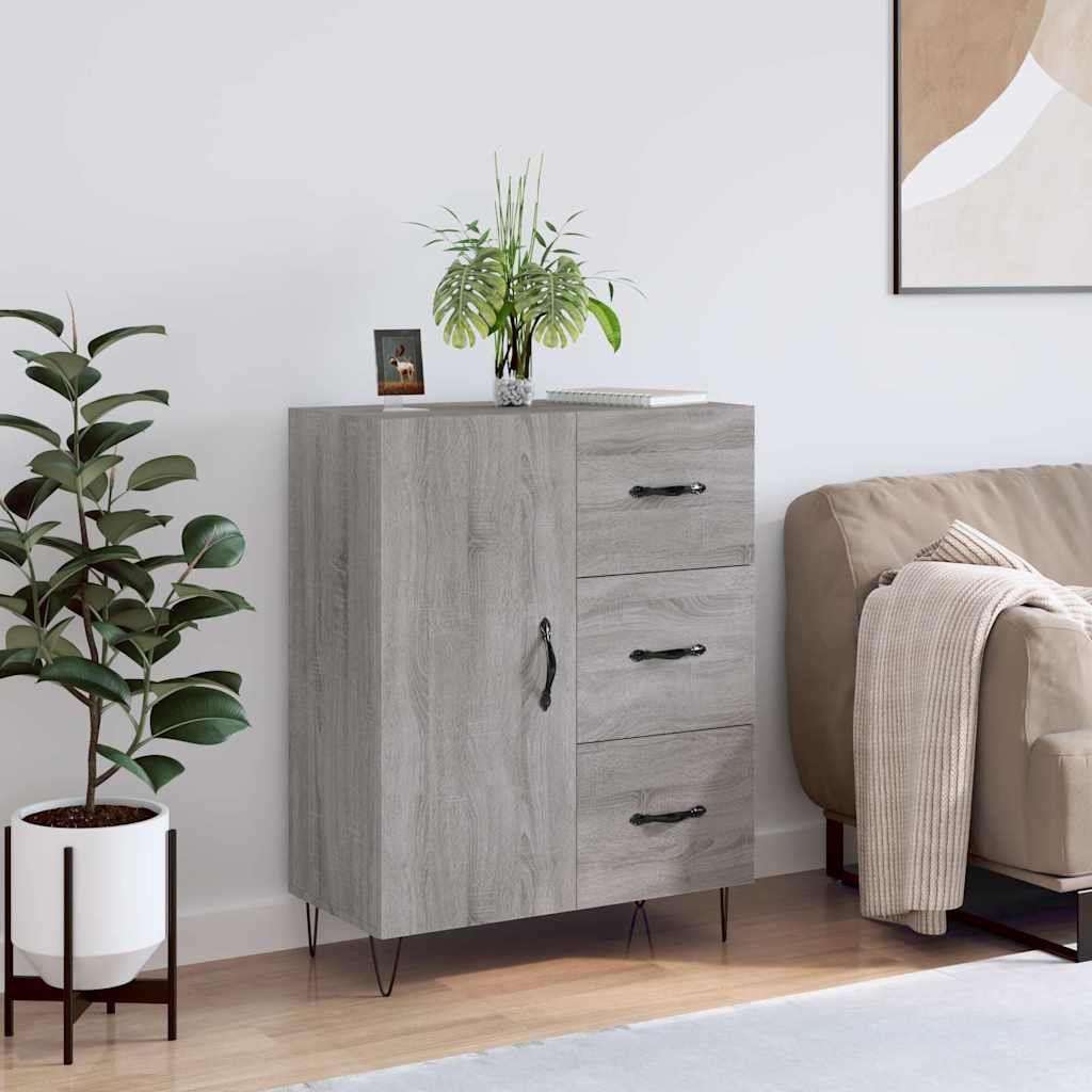 Sideboard Grau Sonoma 695x34x90 cm Holzwerkstoff