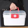 Portable Medicine Storage Box Large Capacity Medicine Kit Family Hand First Aid Chest Simple Travel Emergency Box
