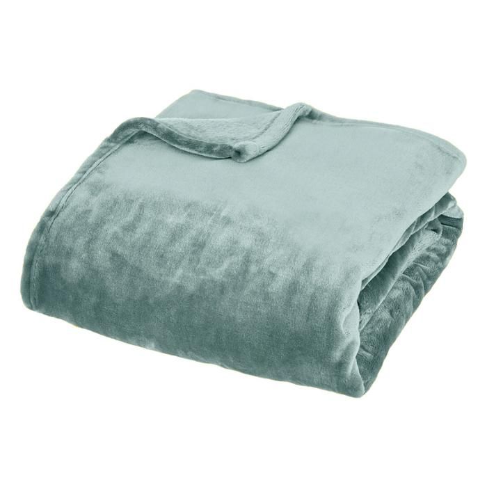 Plaid "Cuddly" 130 x 180 cm flanelle 550 g Atmosphera - Cuddly Bleu