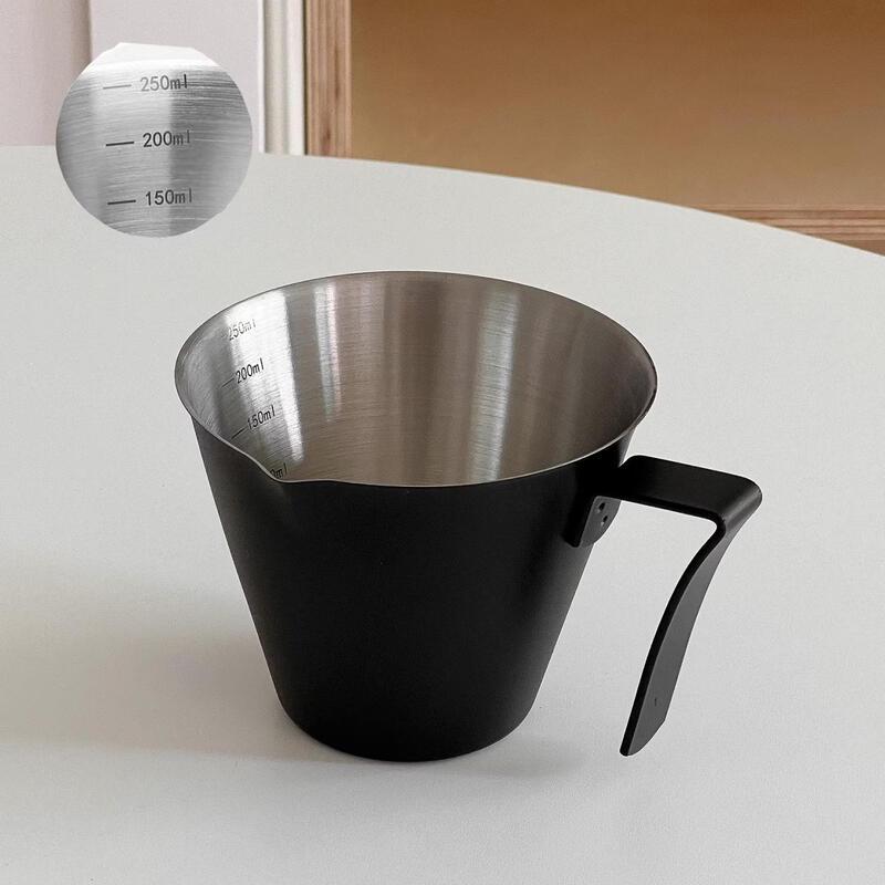 Qiwei 304 Stainless Steel Espresso Measuring Cup with Scale