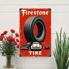 Винтажная жестяная вывеска Firestone Retro Гаражное Настенное Искусство Декор Домашнего Бара