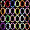 Silk Petal LED Hawaii Leis Beach Accessories Glow Necklace Light Up Lei  Event Decoration