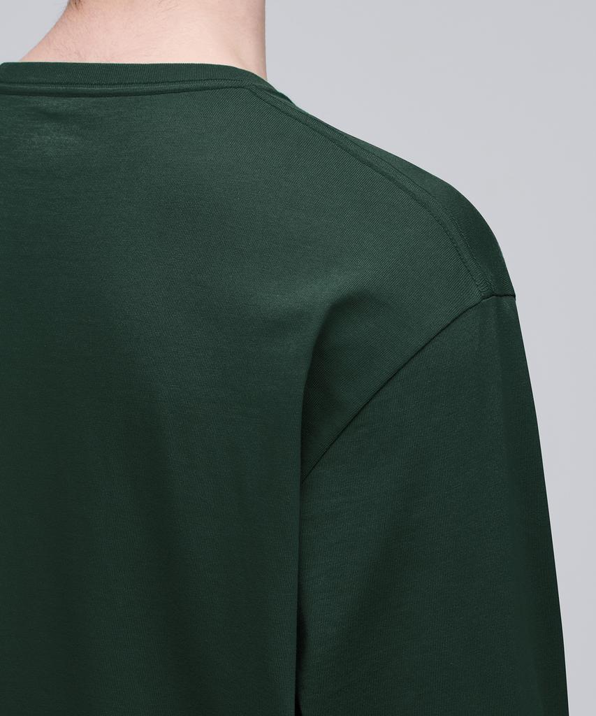 MUSINSA STANDARD Basic Long Sleeve T-Shirt [Deep Green]