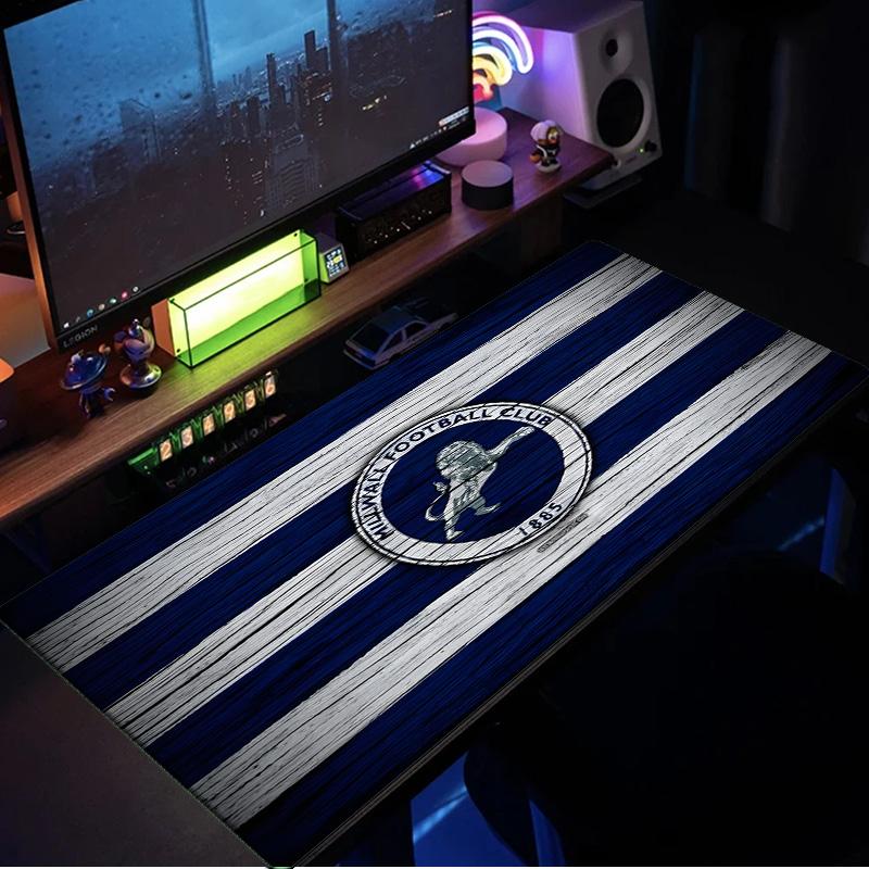 Millwall Fc Crest Design Mouse Pad, Rubber Base, Mouse Pad for Gamers and Office Use, Gaming Desk , Easy To Clean Mat Christmas fan gifts