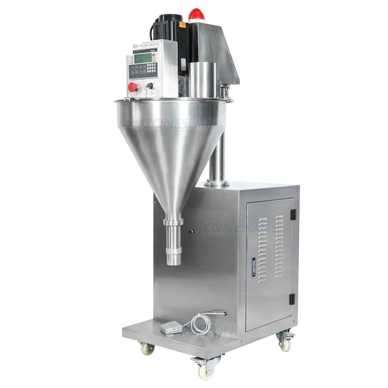 ZONESUN ZS-FM2000 Powder Filling Machine Large Automatic Flour Grain Particles Plastic Glass Bottles Milk Powder Coffee Matcha