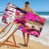 LADY GAGA Print Beach Towel, Large Soft Quick Dry Towel for Beach Camping Swimming