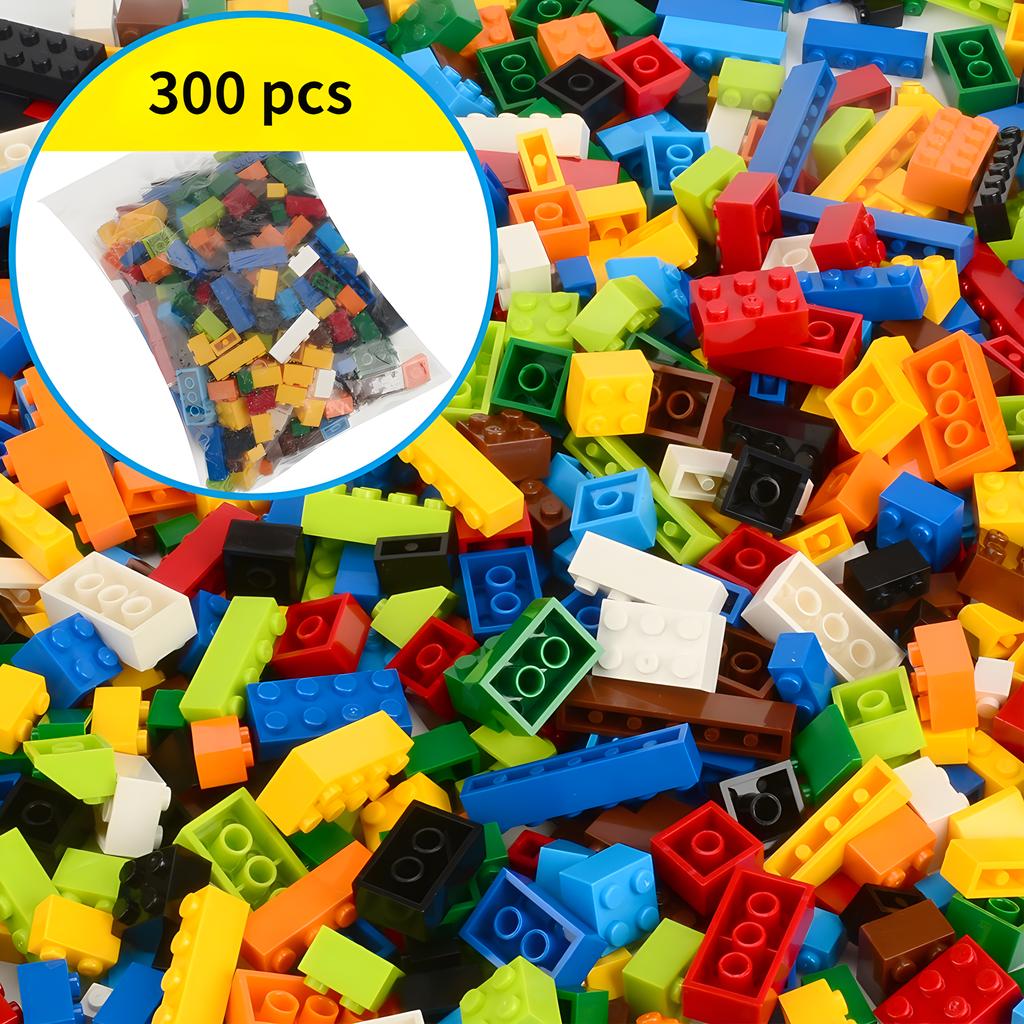 300/500/1000 DIY креативные строительные блоки оптовый набор Городские Классические блоки Собранный подарок на день рождения детские развивающие игрушки