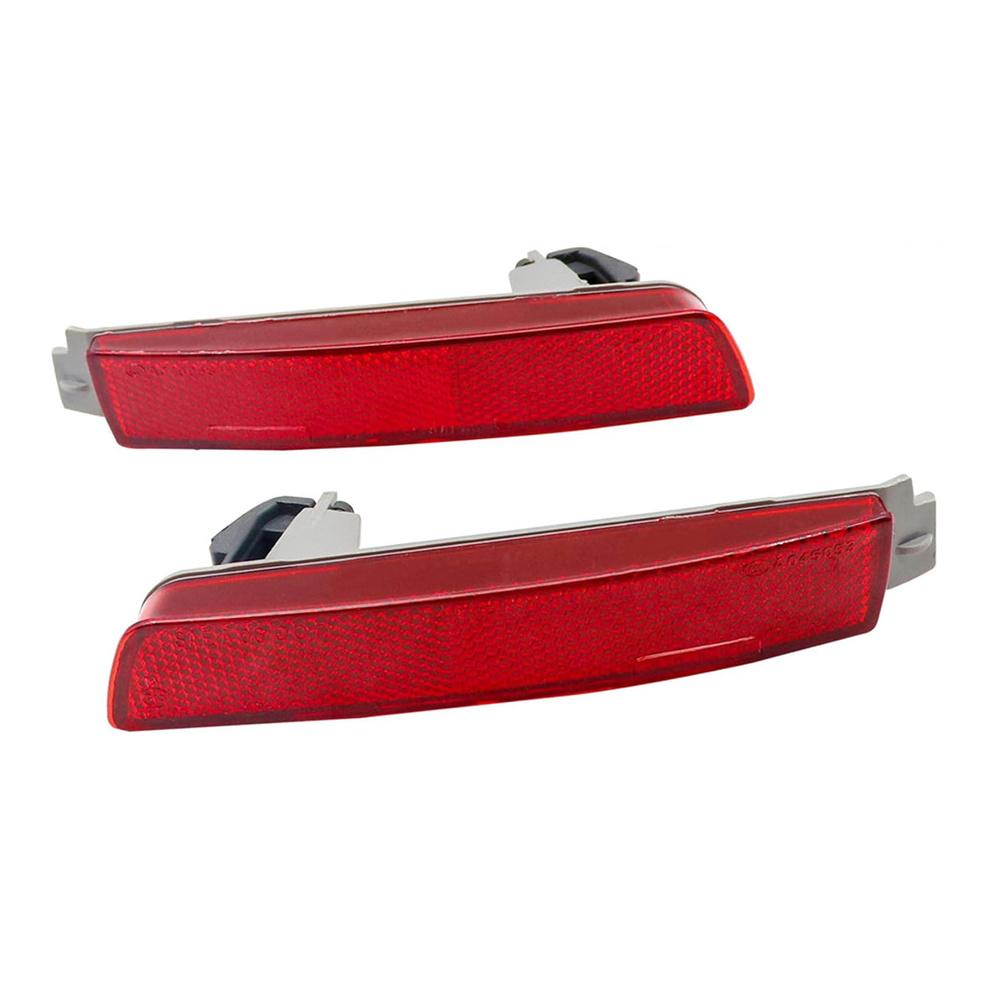Car Rear Bumper Reflector Lamp Light Left+Right Lens For Nissan Sentra Infiniti