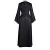Women Gothic Hooded Witch Dress Vintage Medieval Victorian Dress Halloween Renaissance Cosplay Gown for Makeup Parties Role-Playing