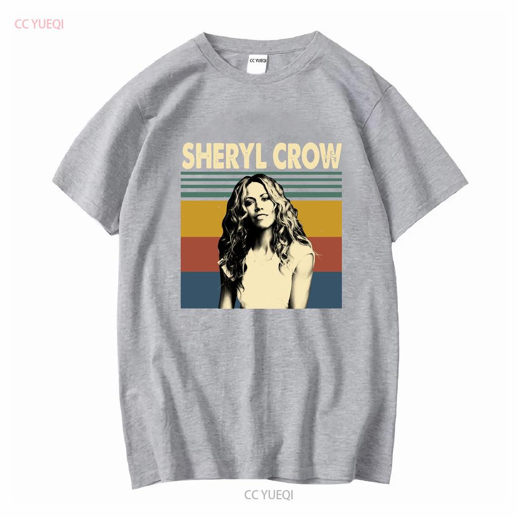 Sheryl Crow American Musician Vintage Retro T Shirt vintage Washed Stretched Casual Comfortable Slightly Soft fashion graphic