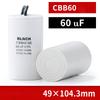 CBB60 Run Capacitor 450V AC 20uf with Wire  Run Round Capacitor for Motor,  3/4/5/6/8/10/12/15/16/18/20/25/30/35/40/45/50/60/70/80/90/100uf
