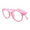 Полная оправа круглая светло-розовая Smartbuy Kids Mel K8b модные детские очки