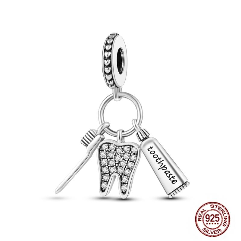 Ежедневные статьи Медные розовые парфюмерные шармы Камера Гантель Смарт-часы Бусины Подходят для оригинальных браслетов DIY Ювелирный подарок