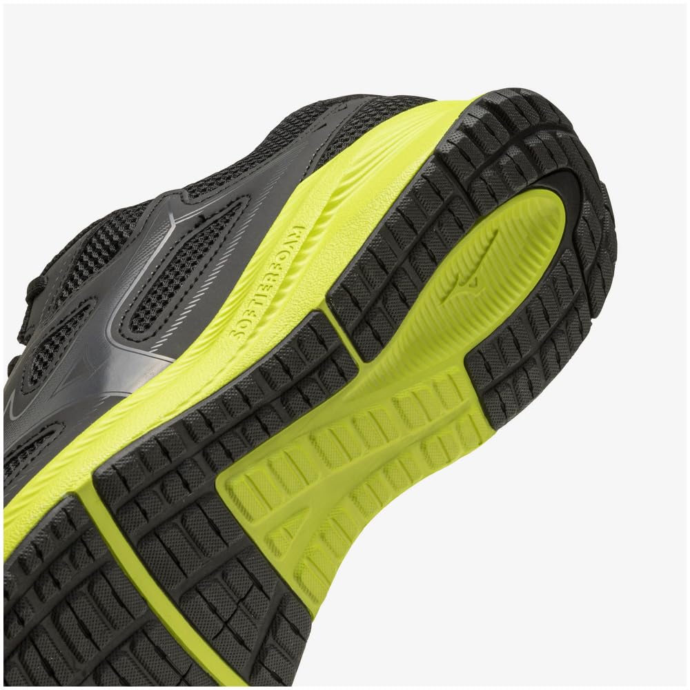 Mizuno Кроссовки Maximizer 26 для бега Поездки на работу или учебу Кроссовки для пробежек Спортивные упражнения Черный x Угольный x Лайм 25.5 см 3E