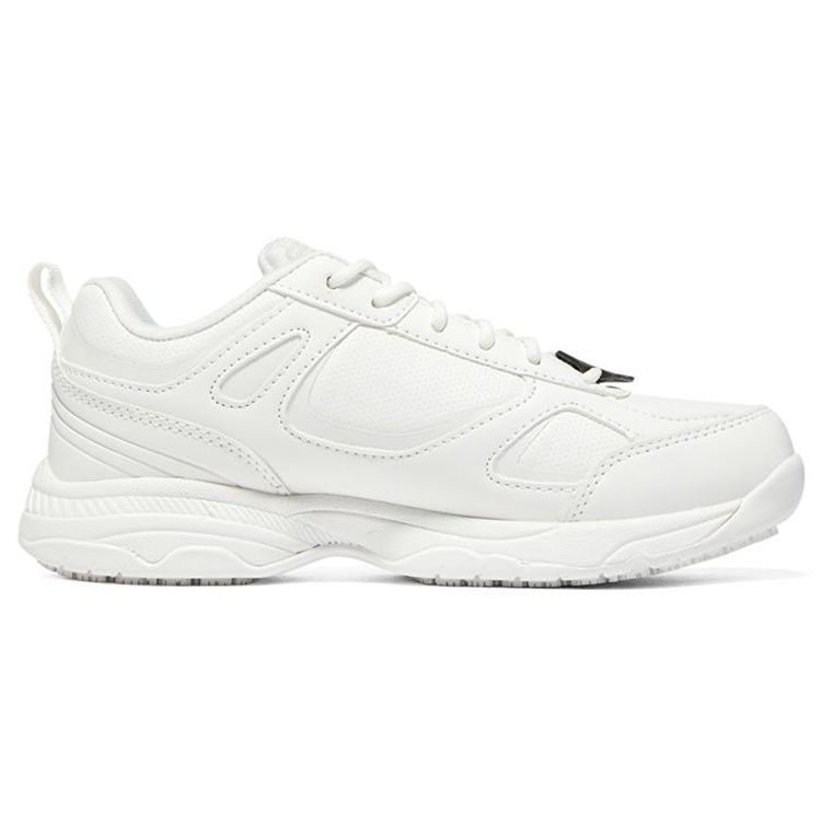 Skechers Dighton Кожаные Удобные Спортивные Амортизирующие Нескользящие Износостойкие Низкие Повседневные Кроссовки Женские Белый 77200-WHT