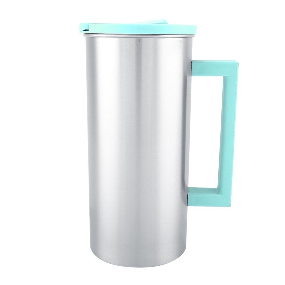 Rustless Steel Kettle Double Wall Insulation Layer Beverage Pot Restaurant Service