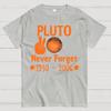 Pluto Never Forget 1930-2006 Cotton Summer Casual Cool Loose T-Shirt