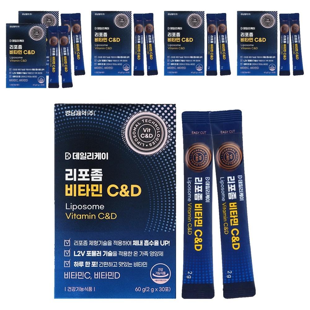 Kyungnam Pharmaceutical Daily-K Liposome Vitamin C&D 30 sachets 60g 6 pcs
