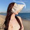 Солнцезащитная шляпа женская летняя УФ-защитная двусторонняя шляпа-ракушка шляпа от солнца пустая верхняя шляпа летняя велосипедная шляпа с карнизами