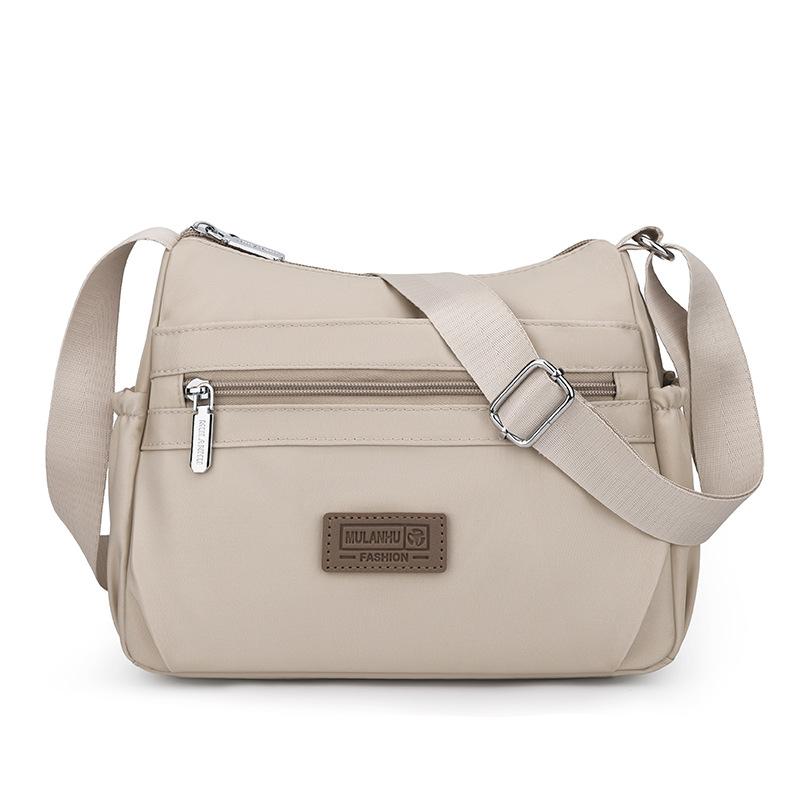 Маленькая квадратная сумка, женская сумка, многослойная, легкая, большая вместимость, сумка через плечо