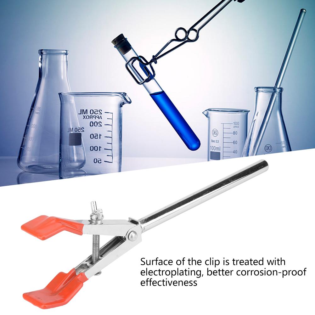 Лабораторный учебный инструмент 135 градусов Зажим для химической колбы Цинковый сплав Штатив для реторты Зажим для конденсатора