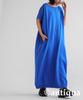 Платье женское Antiqua Long Dolman свободного размера синее, NA-00444, 32,