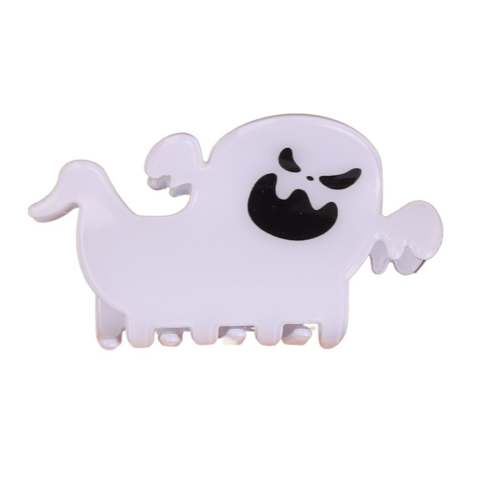Colourful Ghost Hair Claw PVC Shark Clip Funny Halloween Claw Clip Girls