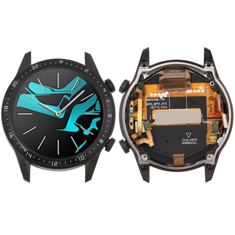ЖК-экран и дигитайзер в сборе с рамкой для Huawei Watch GT 2 46 мм