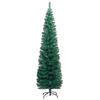VidaXL Sapin de Noël artificiel mince avec support Vert 180 cm PVC