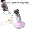 Stylish Luxury Pearls Beads Dog Harness Leash Fine Workmanship with Hanging Hook