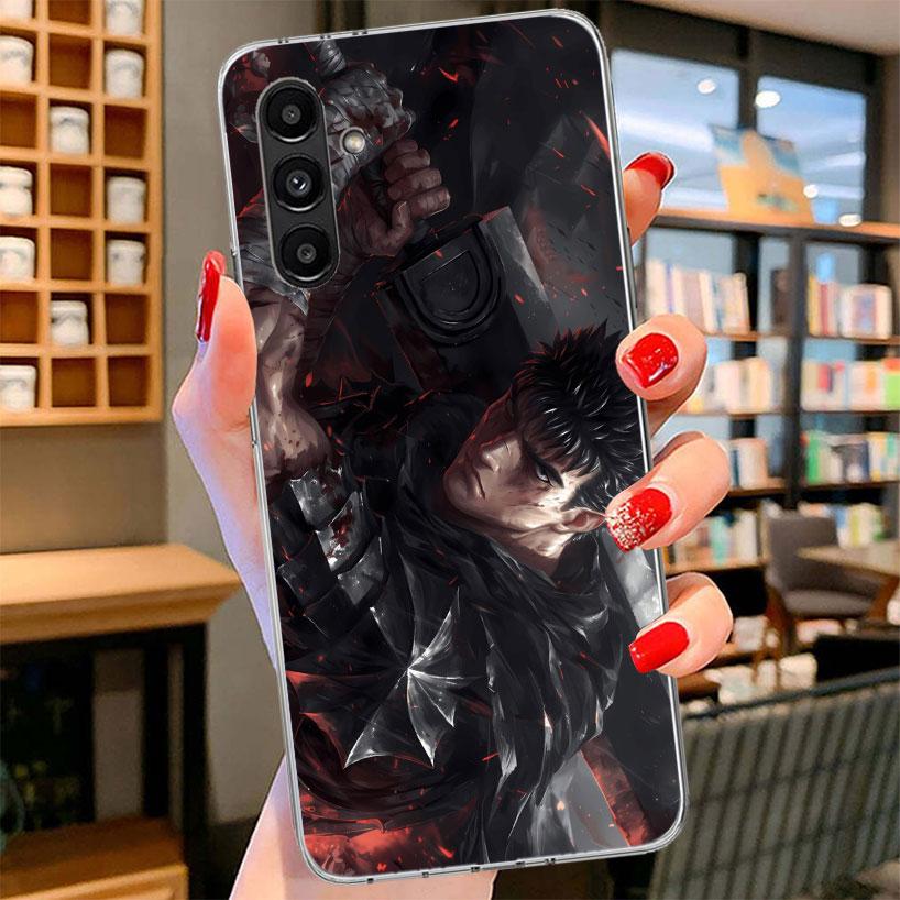 Black White G-Guts B-Berserks Phone Case For Samsung Galaxy A17 A37 A57 A16 A26 A36 A56 A15 A25 A35 A55 A14 A24 A34 A54 A13 A23