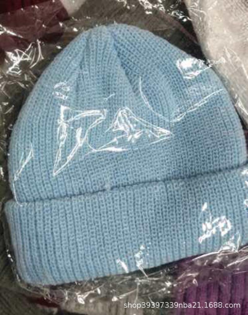 Knitted melon fur hat wool hat dome cold hat autumn and winter hat American retro knitted hat landlord hat