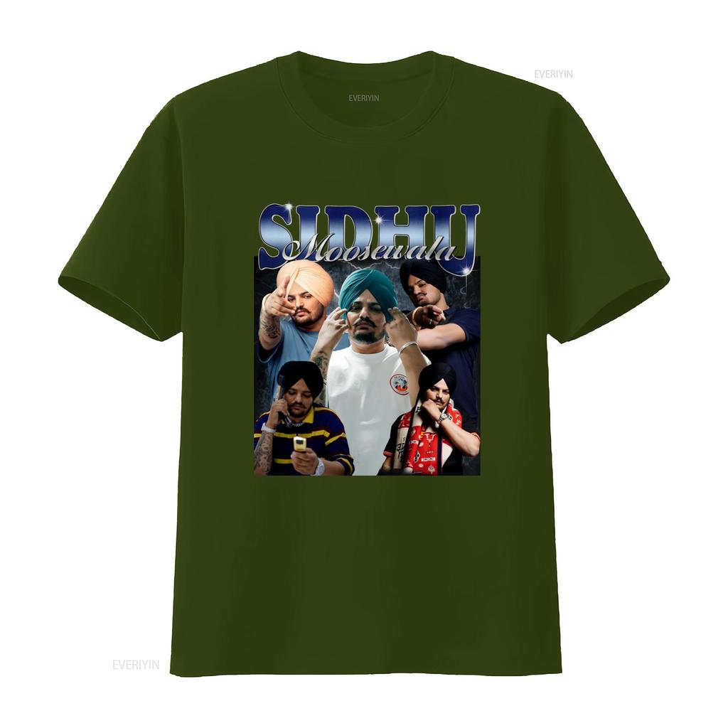 Sidhu Moosewala Punjabi Bollywood Indian Desi T Shirt Stylish Trendy Design Vintage Comfortable Top For Everyday Wear