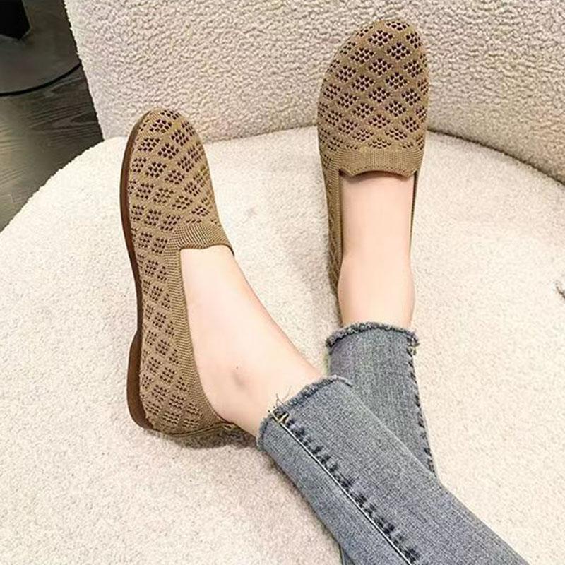 Summer Women Ballet Flats Slip On Women Nurse Shoes Sweet Hollow Summer Female Shoes Casual Women's Flats