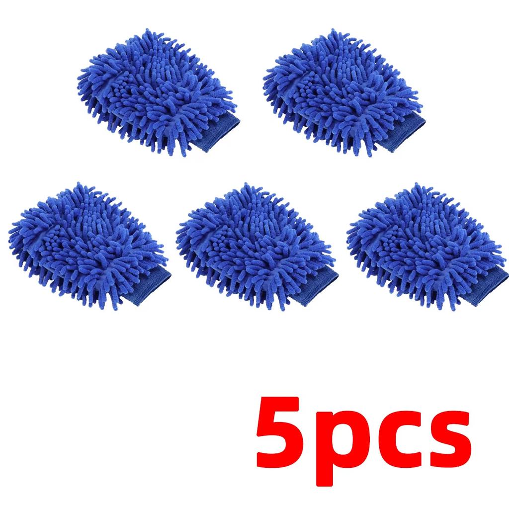 Бытовые перчатки для чистки лобового стекла автомобиля и оконных стекол из ультратонкого волокна Синие перчатки для мытья автомобиля Средства для чистки автомобиля