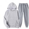 2026 Men's Solid Color Hooded Sweatshirt and Pants Set - Spring/Autumn Trendy Casual Sportswear