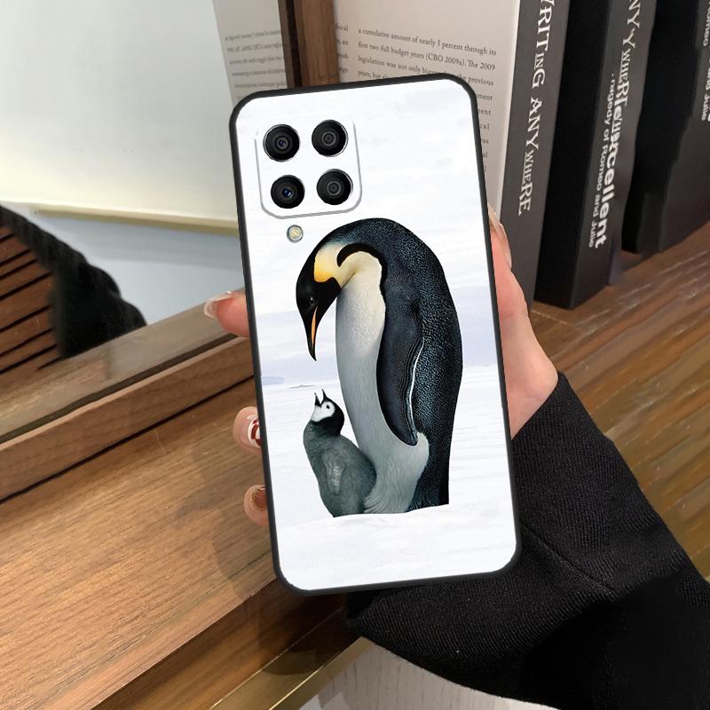 Пингвин Снег Арктика Милое Животное Чехол Для Samsung Galaxy M56 M06 M16 M36 M52 M32 M12 M54 M34 M14 M35 M55 M15 M11 M31 M13 M53